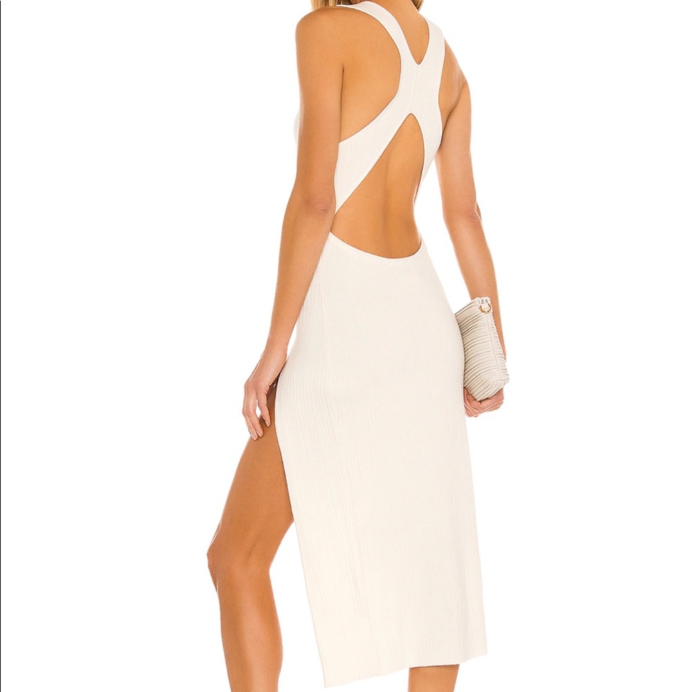 Variegated Rib Bodycon Dress 
Michael Costello